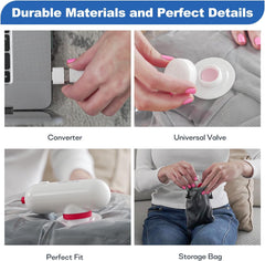 Travel Vacuum Storage Bags with Electric Pump (USB Pump + 8 Combo Bags)