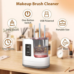 Electric Makeup Brush Cleaner & Dryer – USB Automatic Cleaner for All Brush Types (Foundation, Blush, Eyeshadow, Contour)