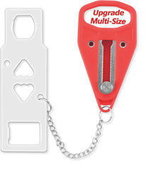 Portable Door Lock Home Security Door Lock Travel Lockdown Locks for Additional Safety and Privacy Perfect for Traveling Hotel Home Apartment College
