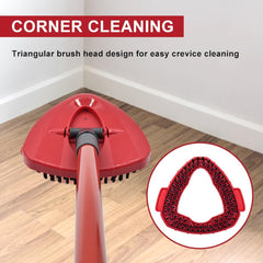 2-Pack Mop Scrub Brush Head Compatible with Ocedar Easywring 1-Tank Spin System, Shower Floor Scrubber Mop Head Replacement, Cleaning Brush for Bathroom Kitchen, Not Fit Rinseclean