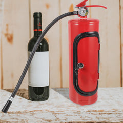 Glam Fire Extinguisher Wine Metal Storage Case Whiskey Container