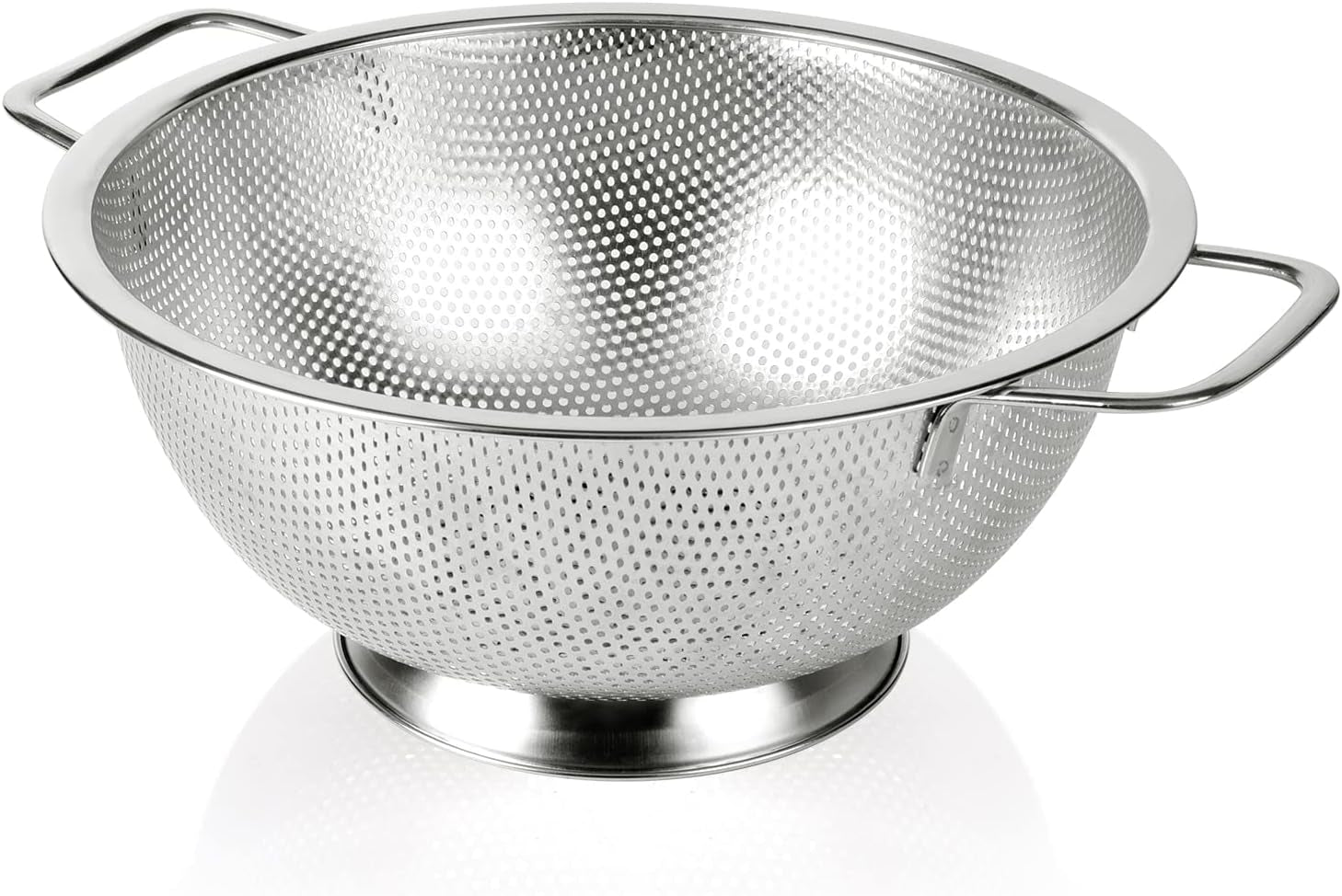 Colander Stainless Steel 3-Quart, Strainer for Kitchen Food, Dishwasher Safe