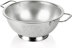 Colander Stainless Steel 3-Quart, Strainer for Kitchen Food, Dishwasher Safe