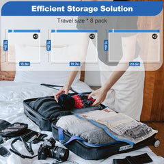 Travel Vacuum Storage Bags with Electric Pump (USB Pump + 8 Combo Bags)