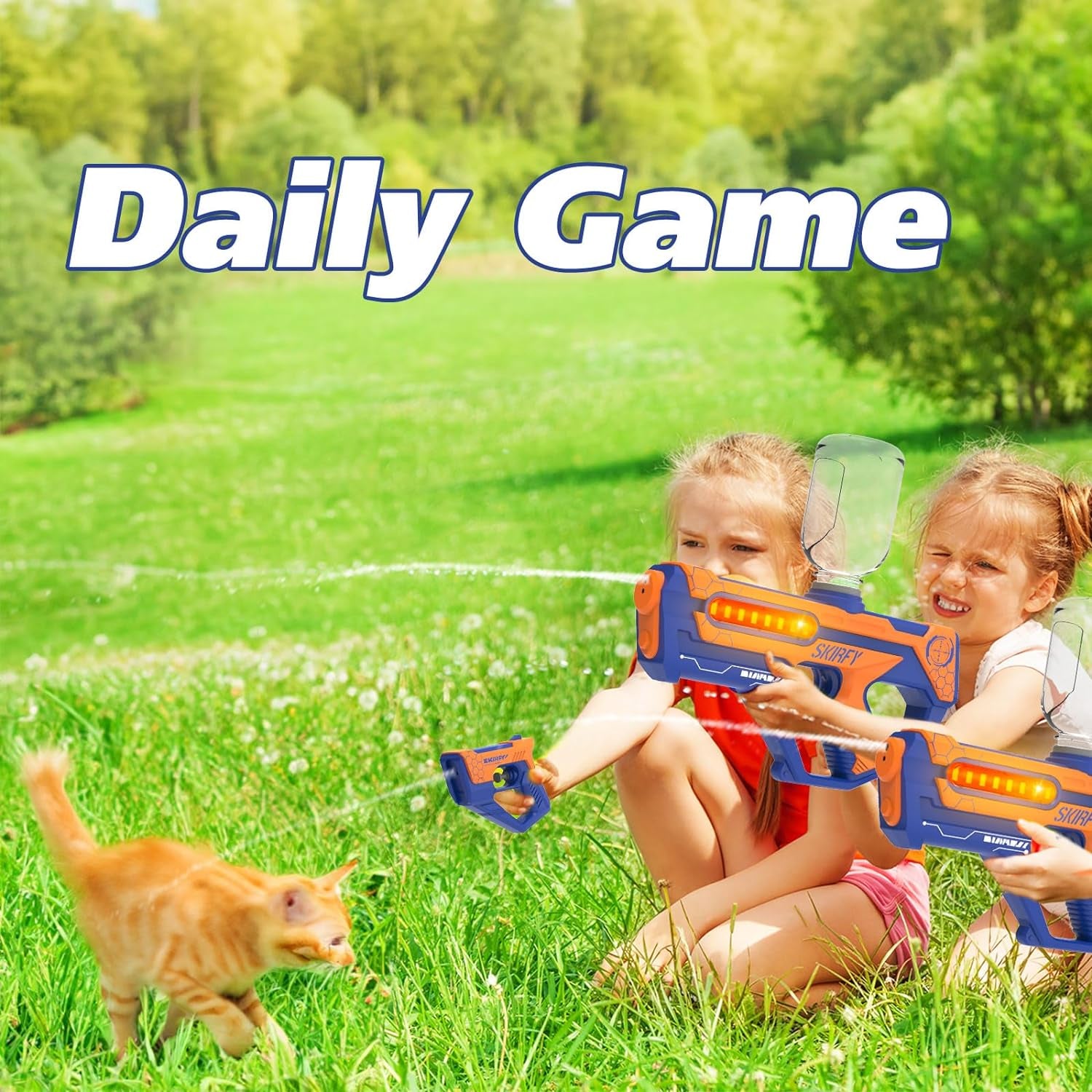 Water Guns for Kids 2 in 1 Design Water Gun for Kids Ages 4-8, Electric Water Gun with 600 Ammos, Water Pistol with Moving Light,Boys Outdoor Swimming Pool Toys