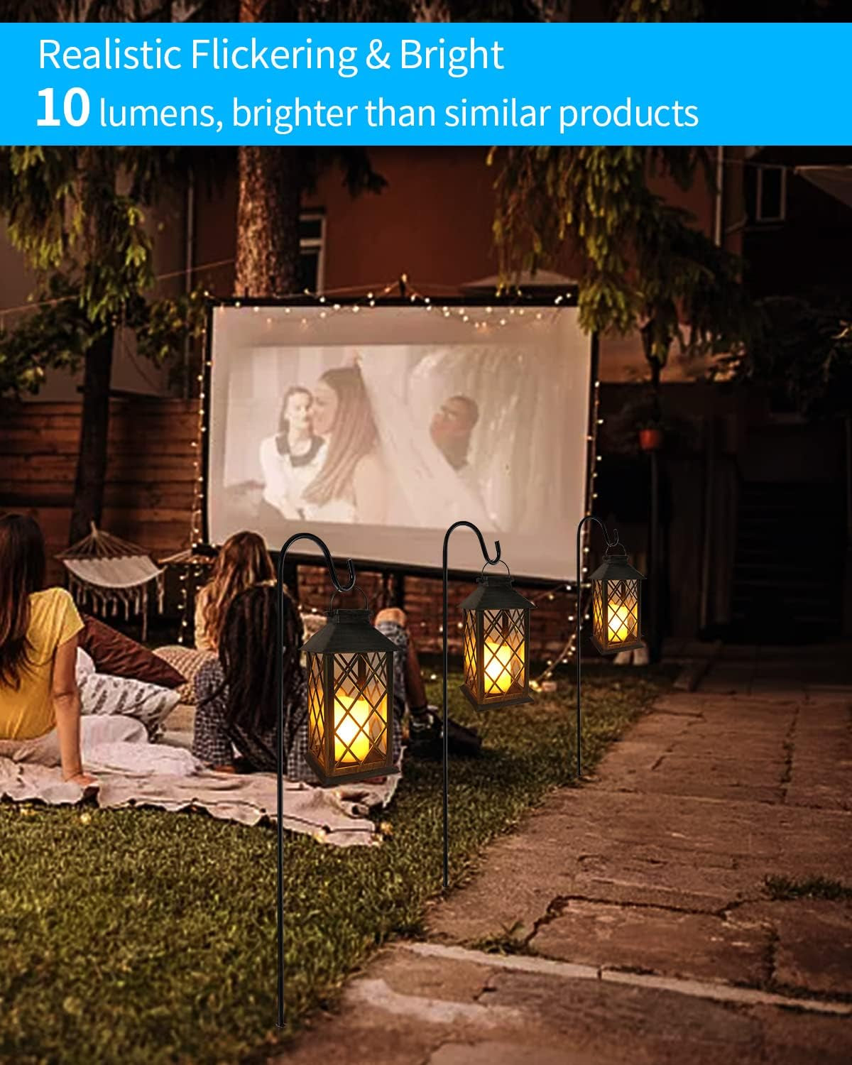 Glam Outdoor Garden Hanging Lanterns