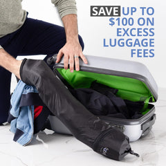 the Original Pillow You Stuff with Clothes – Transforms into Extra Luggage without Excess Fees - Fits up to 3 Days of Travel Essentials - Keep Your Belongings Nearby in Case of Lost Luggage