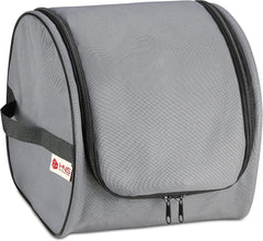 Premium Christmas Light Storage Bag – Heavy Duty Tear Proof 600D/Inside PVC Material with Reinforced Handles - with 3 Reels Stores up to 375 Ft of Mini Christmas Tree Lights & Extension Cords - Gray