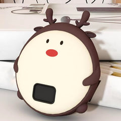 USB Hand Warmer Double-Sided Heating Cute Deer Camping Hand Warmers Hand Heater 2 Temp Settings 10000Mah Power Bank for Hiking
