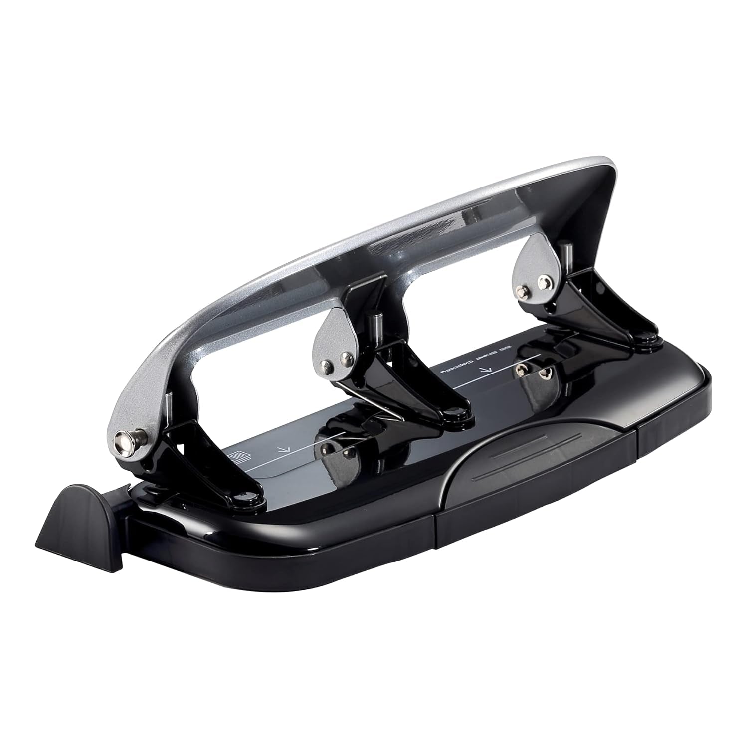 Office EZ Squeeze 3-Hole Punch, 20 Sheet Capacity, Reduced Effort, No Jam Technology , Silver