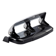 Office EZ Squeeze 3-Hole Punch, 20 Sheet Capacity, Reduced Effort, No Jam Technology , Silver