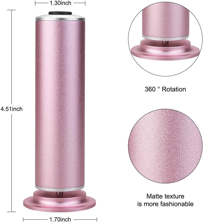 Electronic Foot File Grinder with 60Pcs Replacement Sandpaper Disk, Powerful Electric Callus Remover Professional Pedicure Tool for Men Women Dead Cracked Hard Skin Calluses