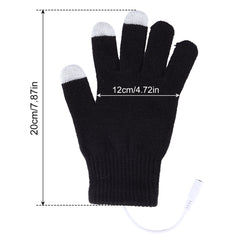 Electric Heating Gloves Winter Warm USB Rechargeable Touchscreen Hand Warmer US