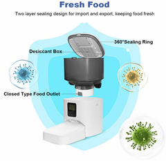 Glam Automatic Cat Feeder, 4L Cat Food Dispenser with 10S Voice Recorder