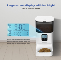Glam Automatic Cat Feeder, 4L Cat Food Dispenser with 10S Voice Recorder