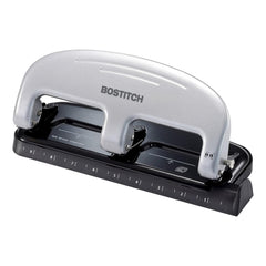 Office EZ Squeeze 3-Hole Punch, 20 Sheet Capacity, Reduced Effort, No Jam Technology , Silver