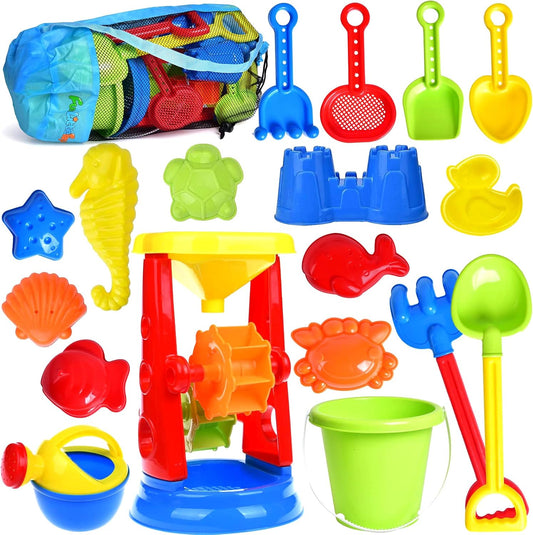 Glam 19 Piece Sand Toys Set Kids Sandbox Toys