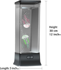 Glam Electric Jellyfish Tank Table Lamp with Color Changing Light Gift for Kids Men Women Home Deco for Room Mood Light for Relax