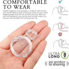 Anti Snoring Devices with Adjustable Magnet: Silicone Magnetic Nose Clip - Comfortable Snore Stopper to Relieve Snore - Effective Stop Snoring for Men and Women (6PCS)