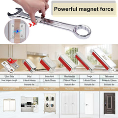 Cabinet Magnetic Catch 4 Pack Ultra Thin Cabinet Door Magnetic Catch for Drawer Magnets Adhesive Cabinet Latch Magnetic Closures for Kitchen Closet Door Closing Magnetic Door Catch Closer