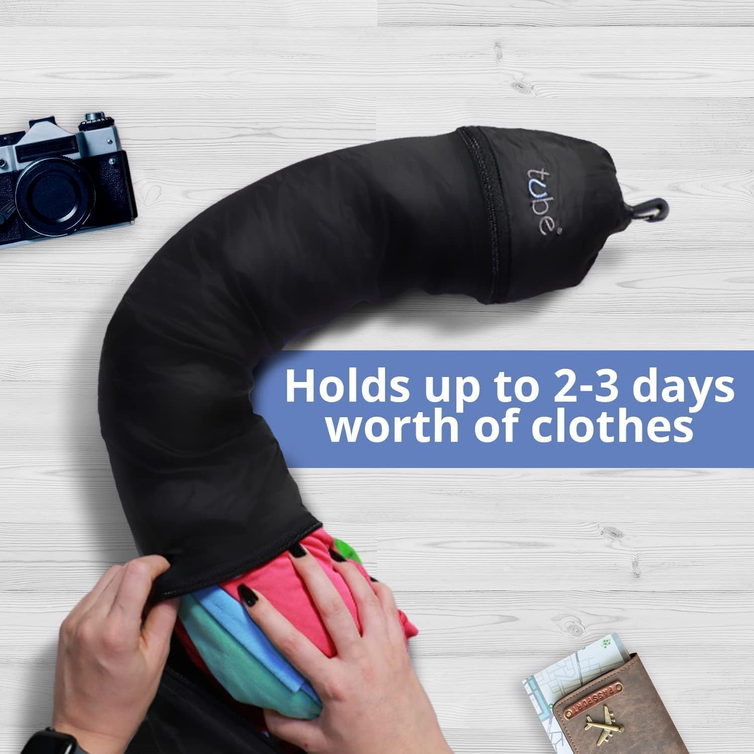 the Original Pillow You Stuff with Clothes – Transforms into Extra Luggage without Excess Fees - Fits up to 3 Days of Travel Essentials - Keep Your Belongings Nearby in Case of Lost Luggage