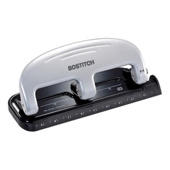 Office EZ Squeeze 3-Hole Punch, 20 Sheet Capacity, Reduced Effort, No Jam Technology , Silver