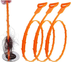 Drain Snake, Drain Clog Remover,Hair Snake Tool Drain Opener,Sink Snake for Sewer Kitchen Sink Bathroom Tub Toilet Clogged Drains Relief Cleaning Tool, 3 Pack 25 Inch