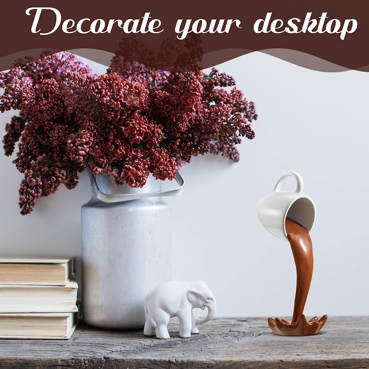 Glam Floating Spilling Coffee Cup