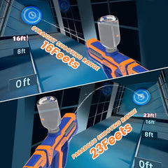 Water Guns for Kids 2 in 1 Design Water Gun for Kids Ages 4-8, Electric Water Gun with 600 Ammos, Water Pistol with Moving Light,Boys Outdoor Swimming Pool Toys