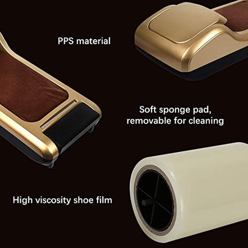 328Ft Adhesive Disposable Shoe Film Boot Cover Shoe Membrane for Automatic Shoe Cover Dispenser Machine (Transparent)