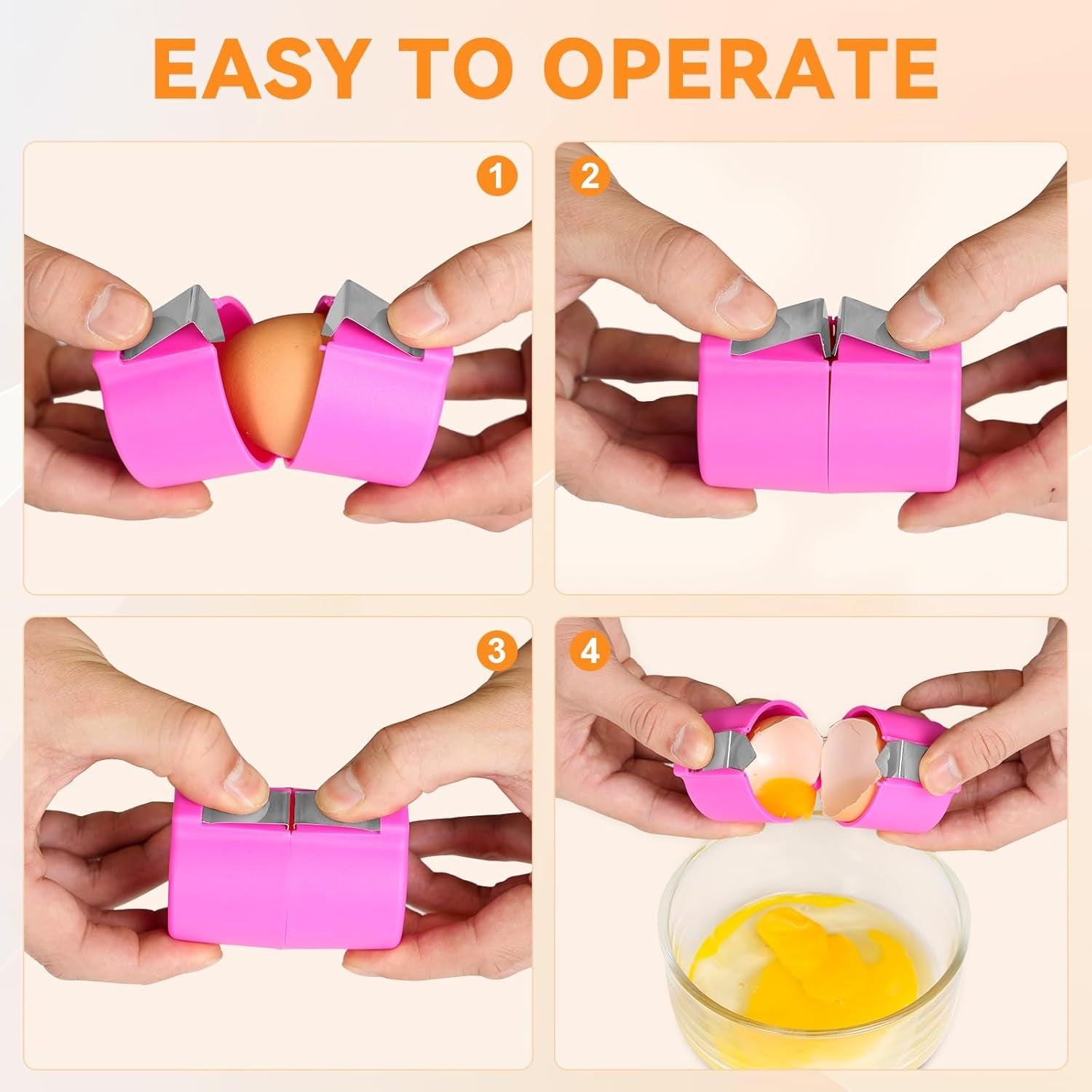 Egg Cracker Tool, Egg Shell Opener, 3 Pieces in 1 Set. Egg Topper Cutter Tool Egg Cracker Tool Egg Shell Openerhard Boiled Egg Peeler Egg Cracker Tool for Eggs