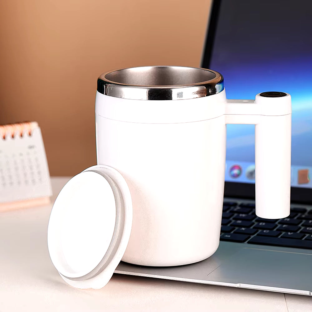 Automatic Stirring Cup Magnetic Cup 304 Stainless Steel Intelligent Coffee Milk Stirrer Court Office Stirring Cup Insulation Cup