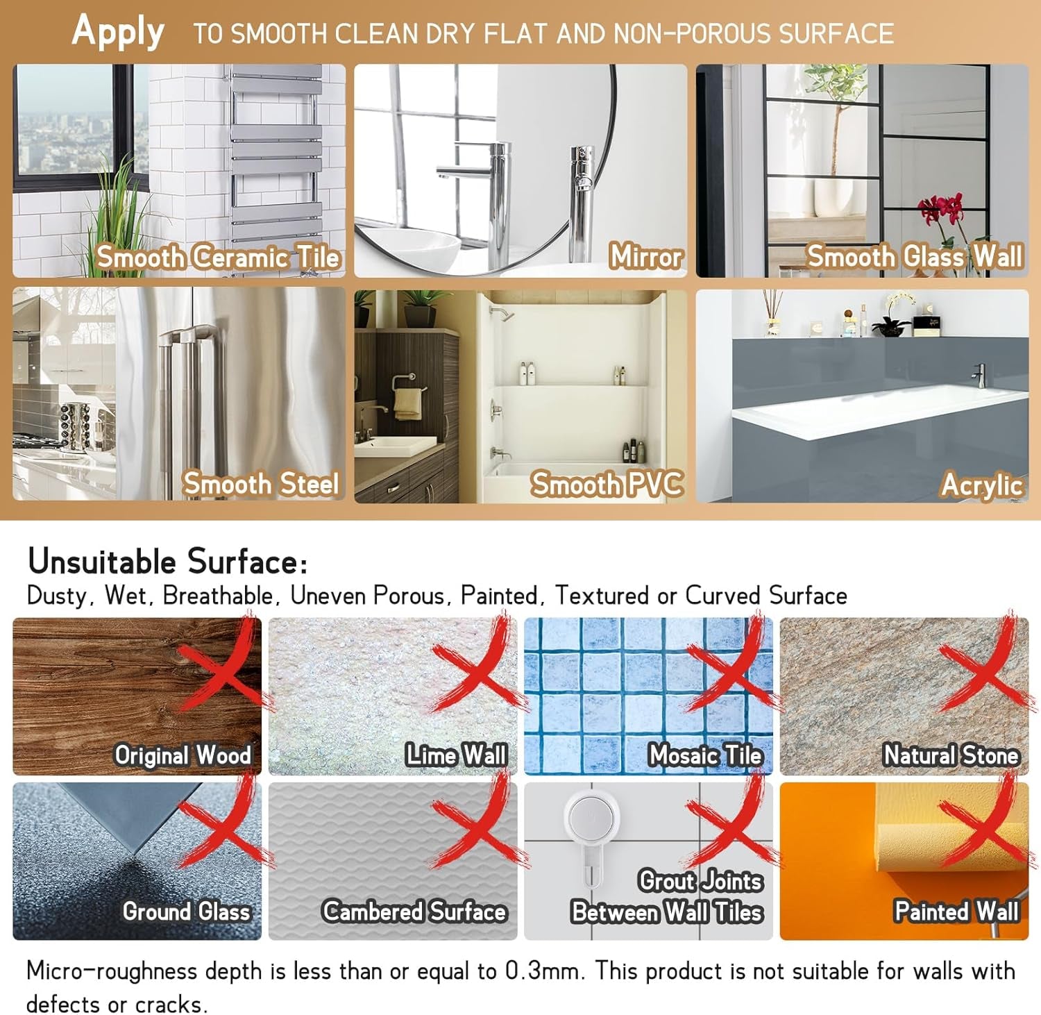 Glam Waterproof Wine Holder for Shower, Suction Cup Shower Drink Holder for Beer, Wine