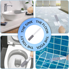 2 Packs Pumice Cleaning Stone with Extra Long Handle, Pumice Stone for Toilet Bowl Cleaning for Cleaning Toilets, Bathtubs, Grills, Swimming Pools, Sinks