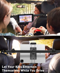 Car Tablet Holder Mount for Ipad: Headrest Tablet Stand for Car Back Seat Compatible with Ipad Pro Air Mini | Galaxy Tab | Kindle Fire HD | Switch OLED or Other 4.7-12.9" Devices