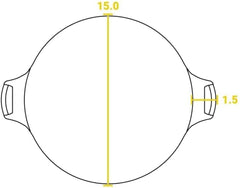 Cast Iron Pizza Pan, 15 Inch