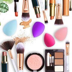 Makeup Brushes 15Pcs Marble Makeup Brush Set Premium Synthetic Kabuki Powder Blush Contour Foundation Concealer Eyeshadow Brushes with Makeup Sponge Make up Tool a Grey