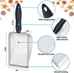 Glam Beach Mesh Shovel with Mesh Beach Bag for Shell Collecting