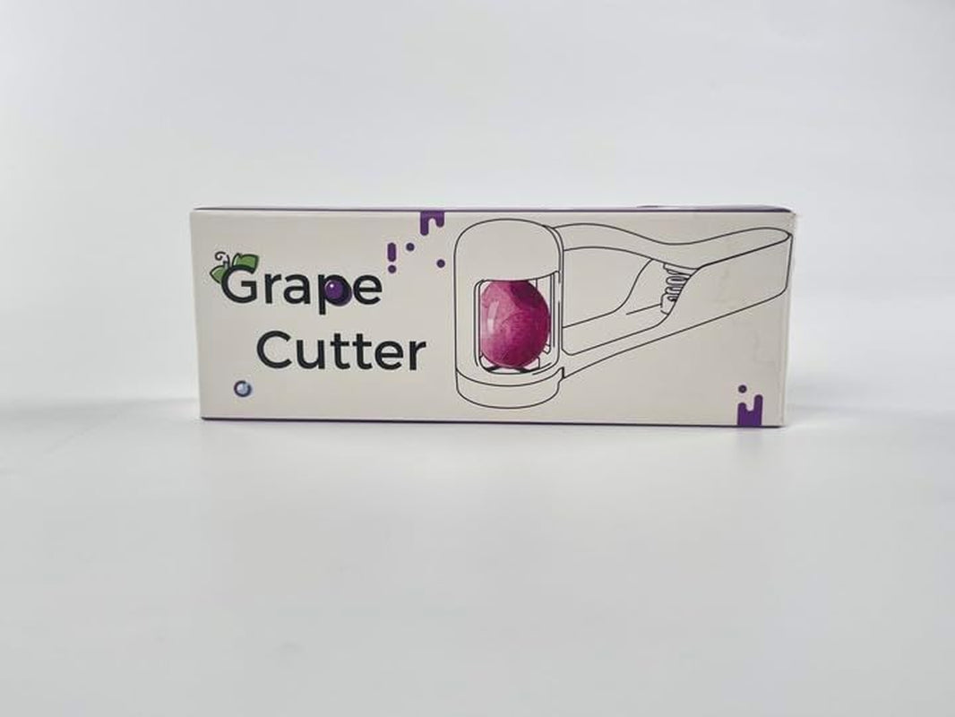 Grape Cutter for Toddlers 1-3, Grape Slicer Kitchen Gadget for Vegetable Fruit Salad Cake Decor, Stainless Steel Baby Grape Quarter Cutter Tool for Cherry Tomato Strawberry Blueberry - Green