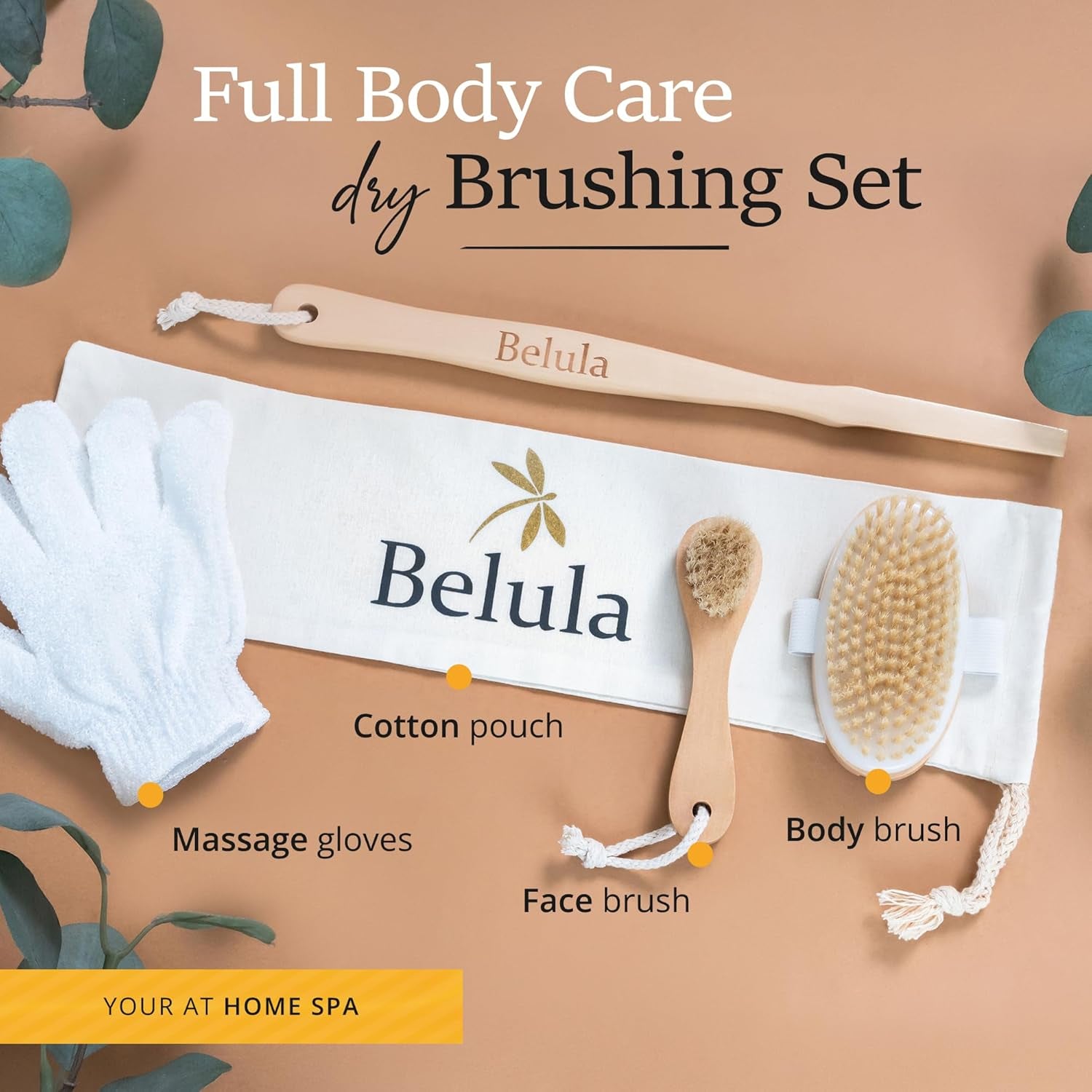 Dry Brushing Body Brush Set – Exfoliate & Revitalize for Healthy, Glowing Skin!