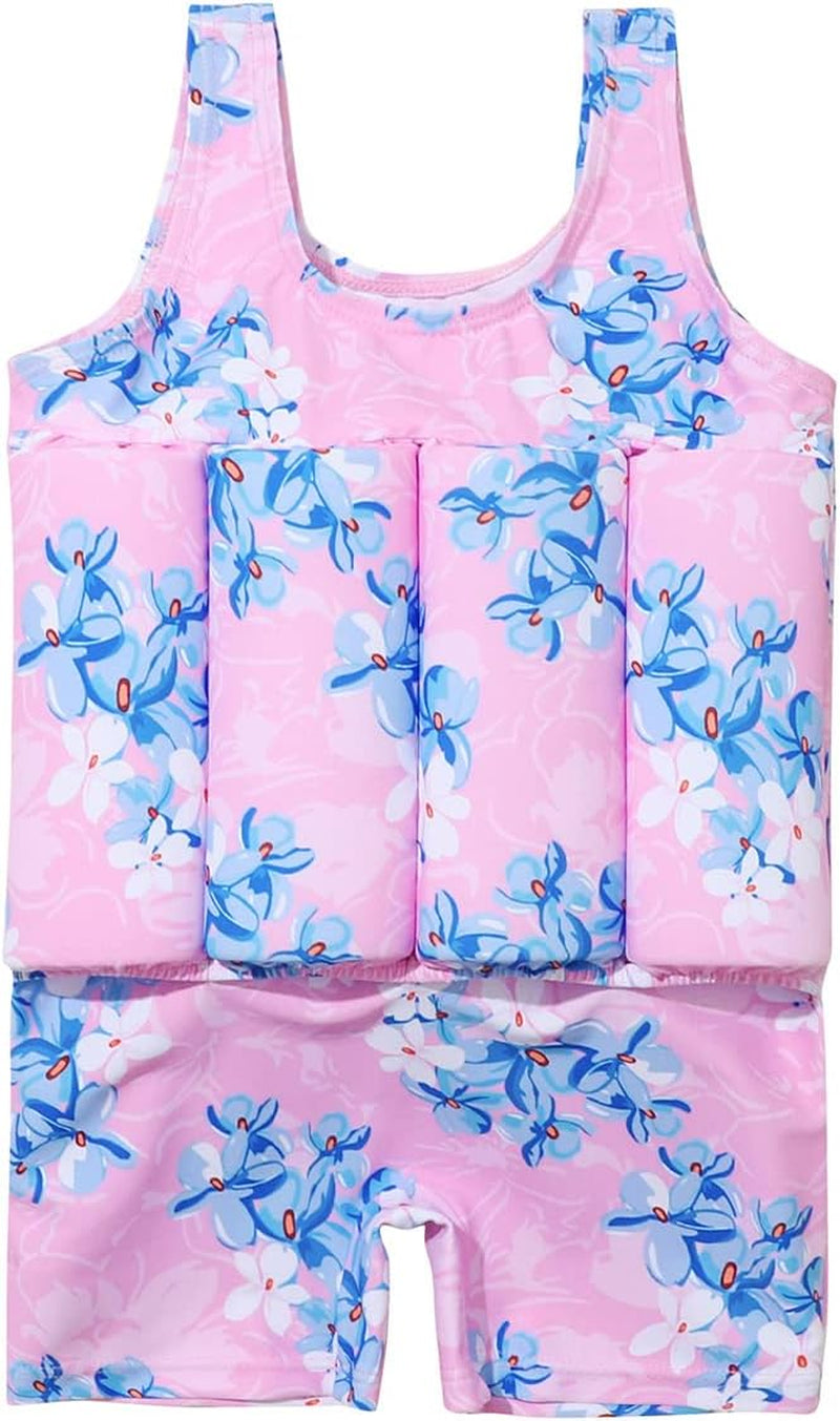 Boys Girls Floatation Swimsuit with Adjustable Buoyancy Baby One Piece Swimwear Float Suit Swim Vest Bathing Suit