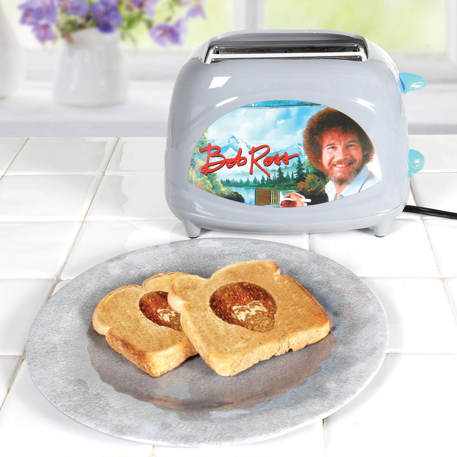 Glam Bob Ross Toaster - Toasts Bob'S Iconic Face onto Your Toast