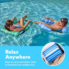 Inflatable Pool Floats Adult,2 Packs Floating Lounge Chairs,Blow up Pool Noodles for Adult Heavy Duty,Floating Chair for Party Summer Water Beach Lake Fun