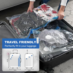 Travel Vacuum Storage Bags with Electric Pump (USB Pump + 8 Combo Bags)