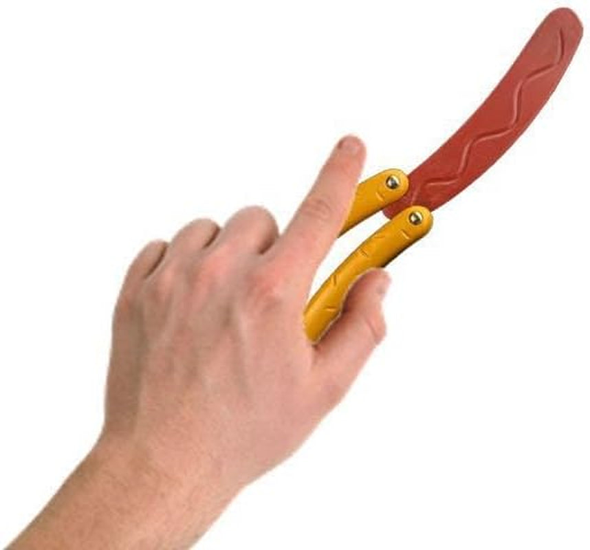 Glam 2 Pcs Hotdog Butterfly Fidget Knife Toy