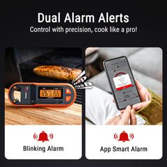 Tempspike 600 Ft Wireless Meat Thermometer with Ultra-Thinner Probe, Meat Thermometer Digital Wireless with LCD Booster, Bluetooth Meat Thermometer for BBQ Grill Smoker Rotisserie Sous Vide