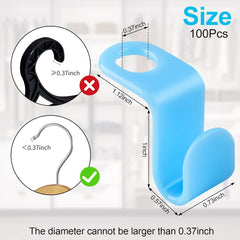 Glam 100 PCS Hanger Connector Hooks