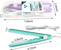 2 PACK Mini Bag Sealer Heat Seal, Handheld Food Sealer Bag Resealer for Food Storage, Portable Smart Heat Sealer Machine with 45” Power Cable for Chip Bags, Plastic Bags, Snack Bags (Green+Purple)