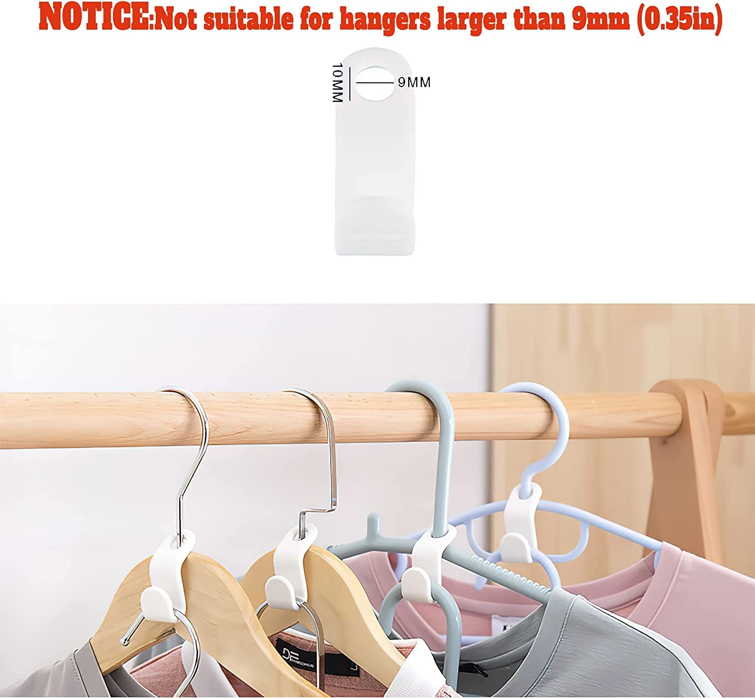 Clothes Hanger Connector Hooks 50PCS Plastic Hooks Cascading Hangers Space Saving Organizer for Heavy Duty Clothes Closet