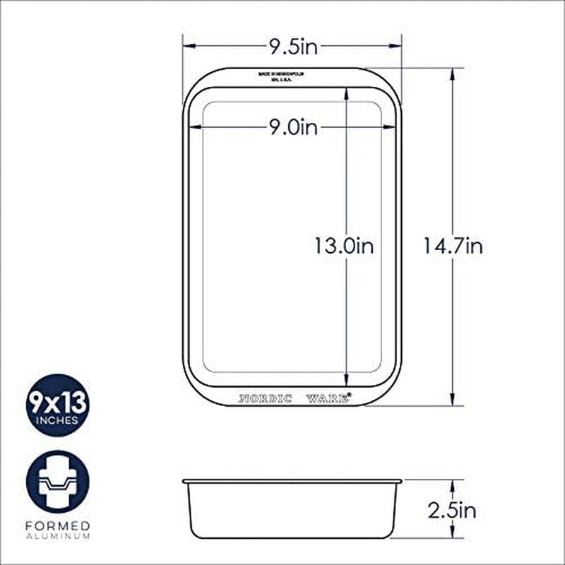 Classic Metal 9X13 Covered Cake Pan